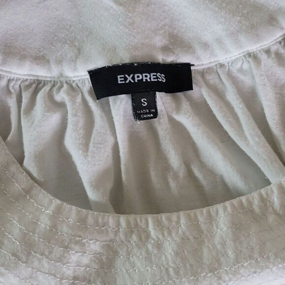 Express Blue & white Ombre Sleeveless Tank Top Size S - Picture 5 of 7
